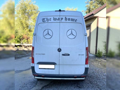 Защита заднего бампера одинарная d-60 для Mercedes Sprinter кузов 907 2021 – н.в.
