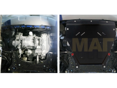 Защита картера и КПП Автоброня для 1,5 и 2,0 сталь 2 мм для Ford Ecosport 2018-2021