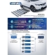 Пороги алюминиевые Rival Black New для Mazda CX-9 2017-2021